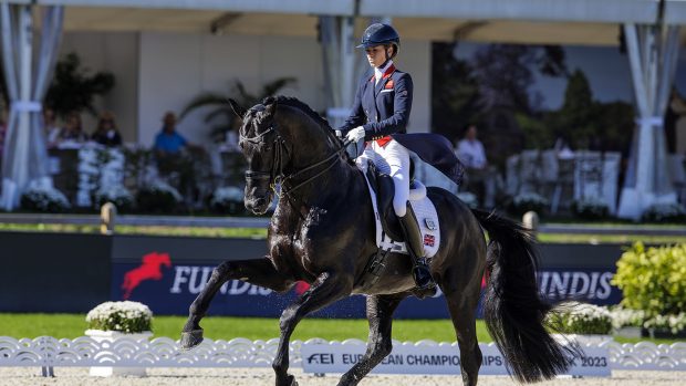 Lottie Fry and Glamourdale at the dressage Europeans 2023
