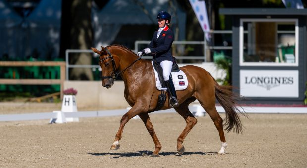Charlotte Cundall and FJ Veyron at European Para Dressage Championships