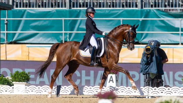 Charlotte Defalque and Botticelli at the European Dressage Championships