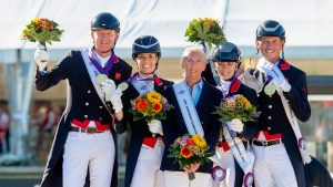 the British team win gold at the European Dressage Championships 2023