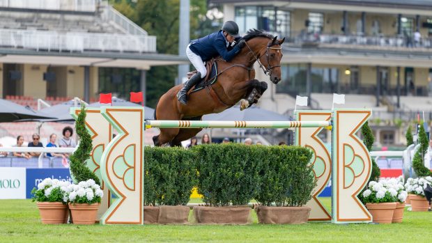 Jens Fredricson help Sweden to team gold at the European Showjumping Championships in Milan, Italy