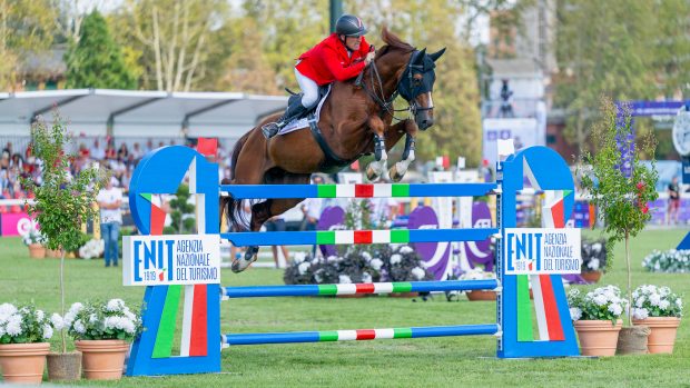 Gerfried Puck and Equitron Naxcel V help Austria to a team bronze medal and Olympic qualification at the European Showjumping Championships in Milan, Italy