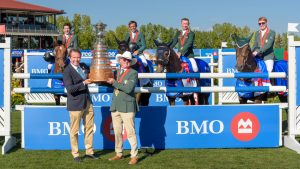 Team Ireland (pictured) have won the Spruce Meadows Nations Cup for the first time since 2021