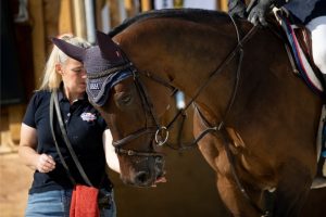 John Whitaker's groom Kerry Finch