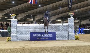 Maisy Williams and Dalton D'Hoyo win the puissance at Arena UK