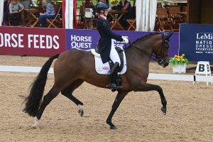 Espe and Annabella Pidgley at the 2023 national dressage championships.