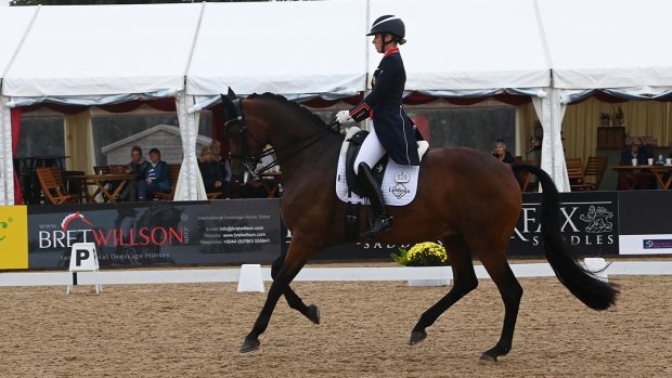 Charlotte Dujardin rides Times Kismet to PSG victory at the National Dressage Championships