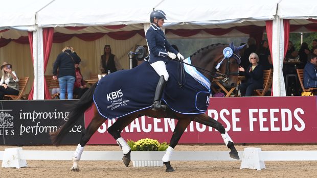 Nicola Buchanan and Dinah Ashley-Cooper’s St Giles Flamboyant at the national dressage championships