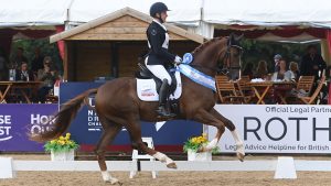 Ashley Jenkins and Nicola Mahoney’s homebred Game OnNational Dressage Championships