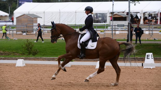 Alex Chick wins the LeMieux National Dressage Championships held at Somerford Park