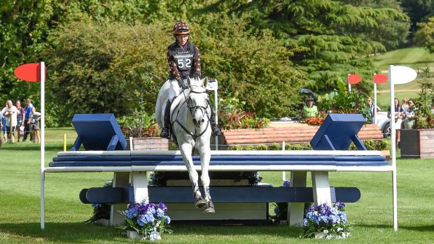 Tom Bird and Rebel Rhyme on the cross-country at Burghley Horse Trials