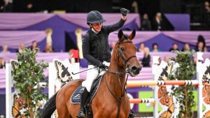 HOYS grand prix winners Jodie Hall McAteer and Hardessa