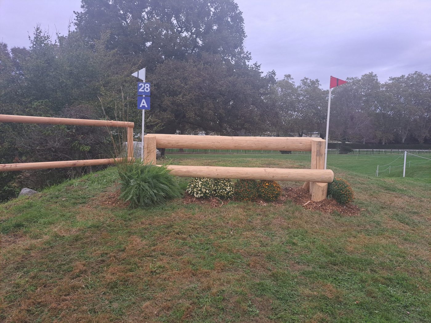 Pictured fence 28a of Pau Horse Trials cross-country course 2023