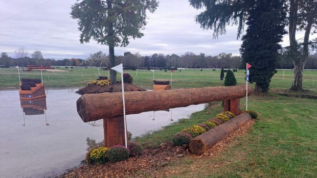 Fence 20a on the 2023 Pau five-star cross-country course