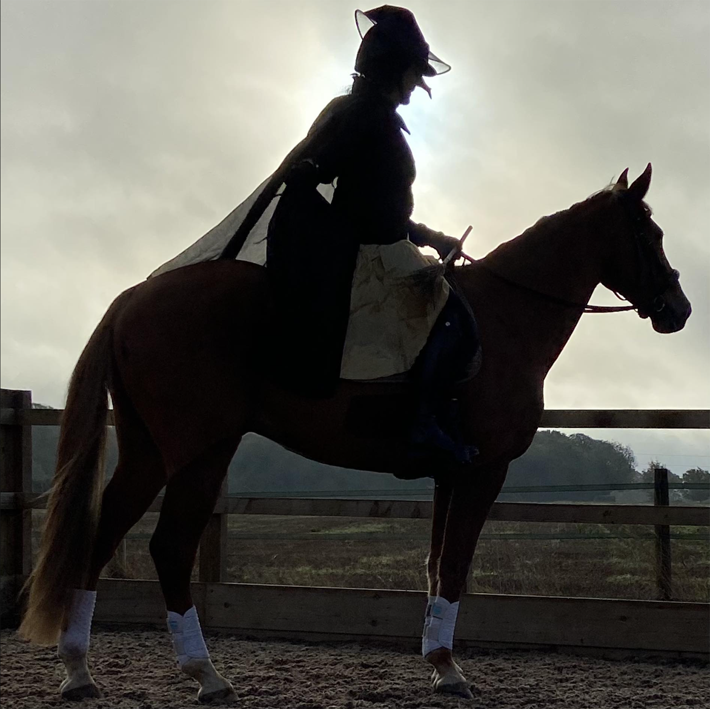 Yvonne Mason gets in the Halloween spirit