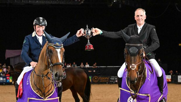 HOYS six-bar winners John Whitaker and Shane Breen