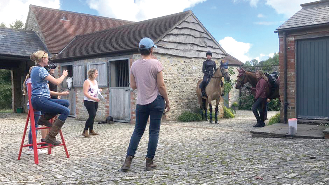 A H&H photoshoot in progress