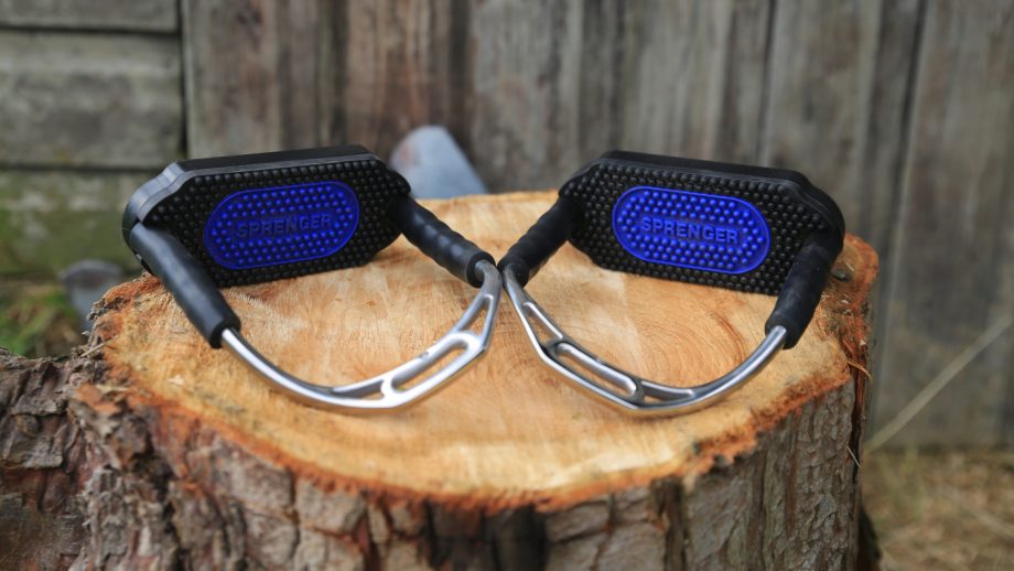 Sprenger Bow Balance Stirrups laid flat