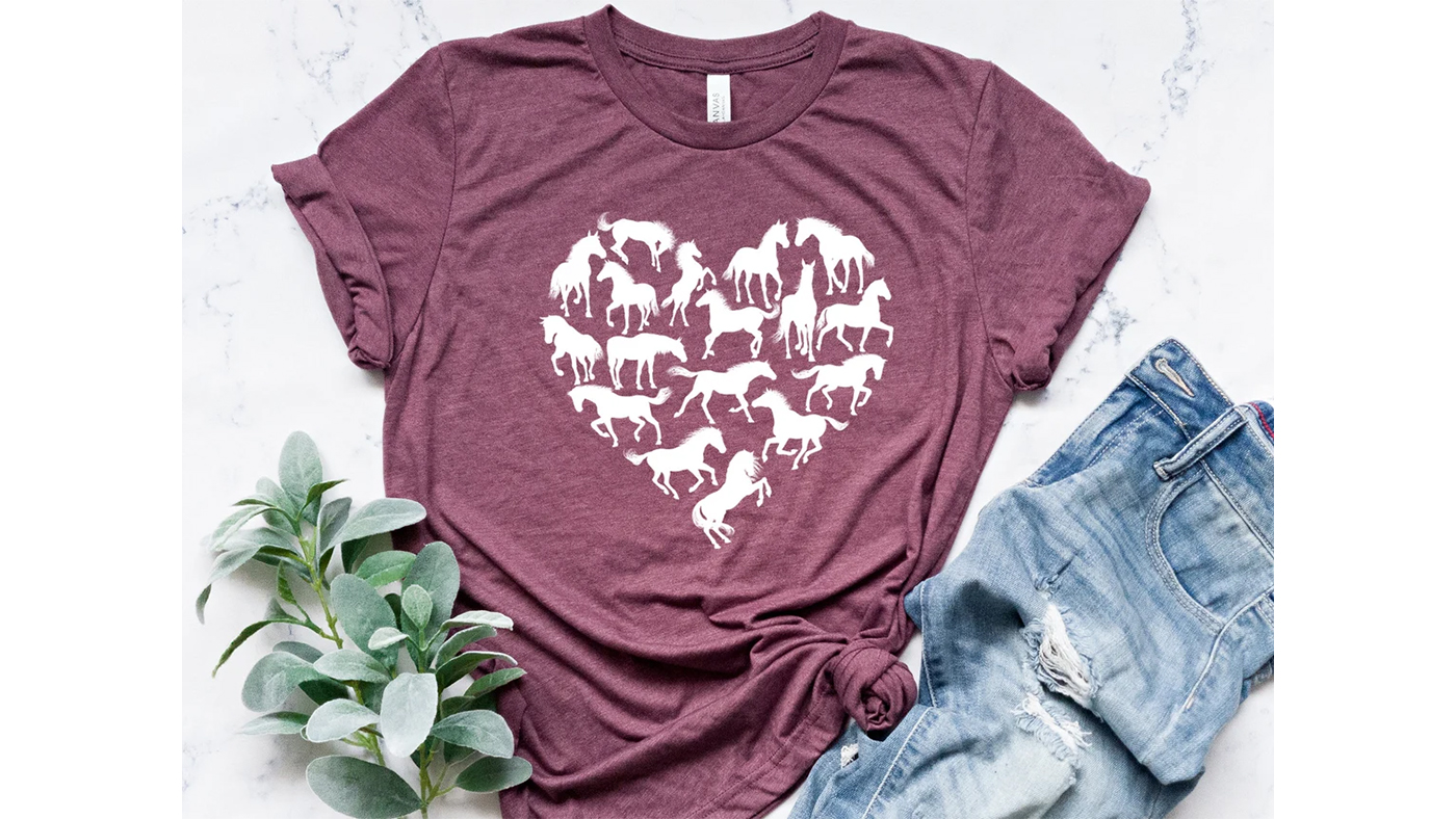Horse Heart T Shirt