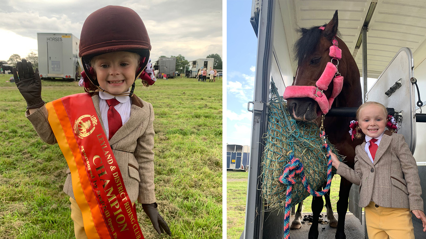 ‘I cried when she won’: tiny rider crowned champion in first showing ...