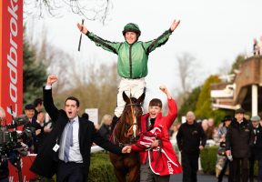 King George VI results 2023: Hewick and Gavin Sheehan Alamy Live News. 2W9B1K1 Jockey Gavin Sheehan celebrates winning The Ladbrokes King George VI Chase on Hewick on day one of the Ladbrokes Christmas Festival at Kempton Park, Sunbury-on-Thames. Picture date: Tuesday December 26, 2023. This is an Alamy Live News image and may not be part of your current Alamy deal . If you are unsure, please contact our sales team to check.