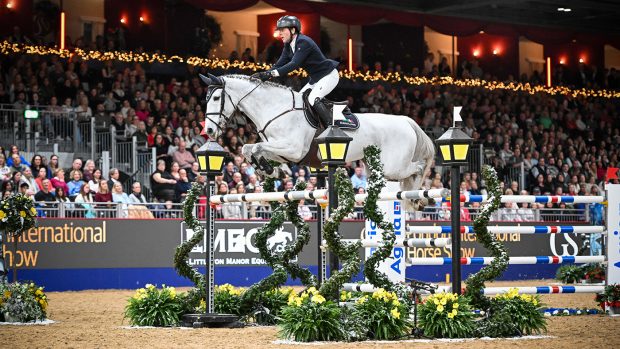 Connor Swail riding Calciet EB Z in the London Grand Prix