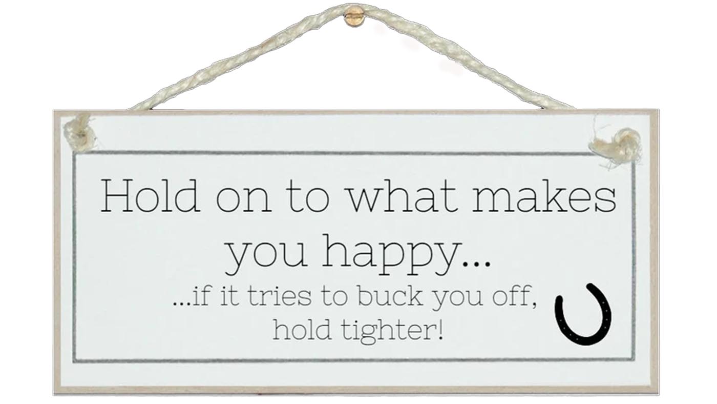 Funny horse shabby chic sign
