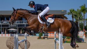 Lauren Caroline and Gait L in action at the junior European Championships in 2022