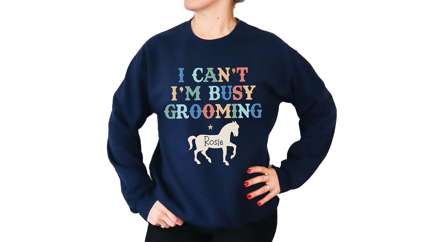 Personalised horse name sweatshirt