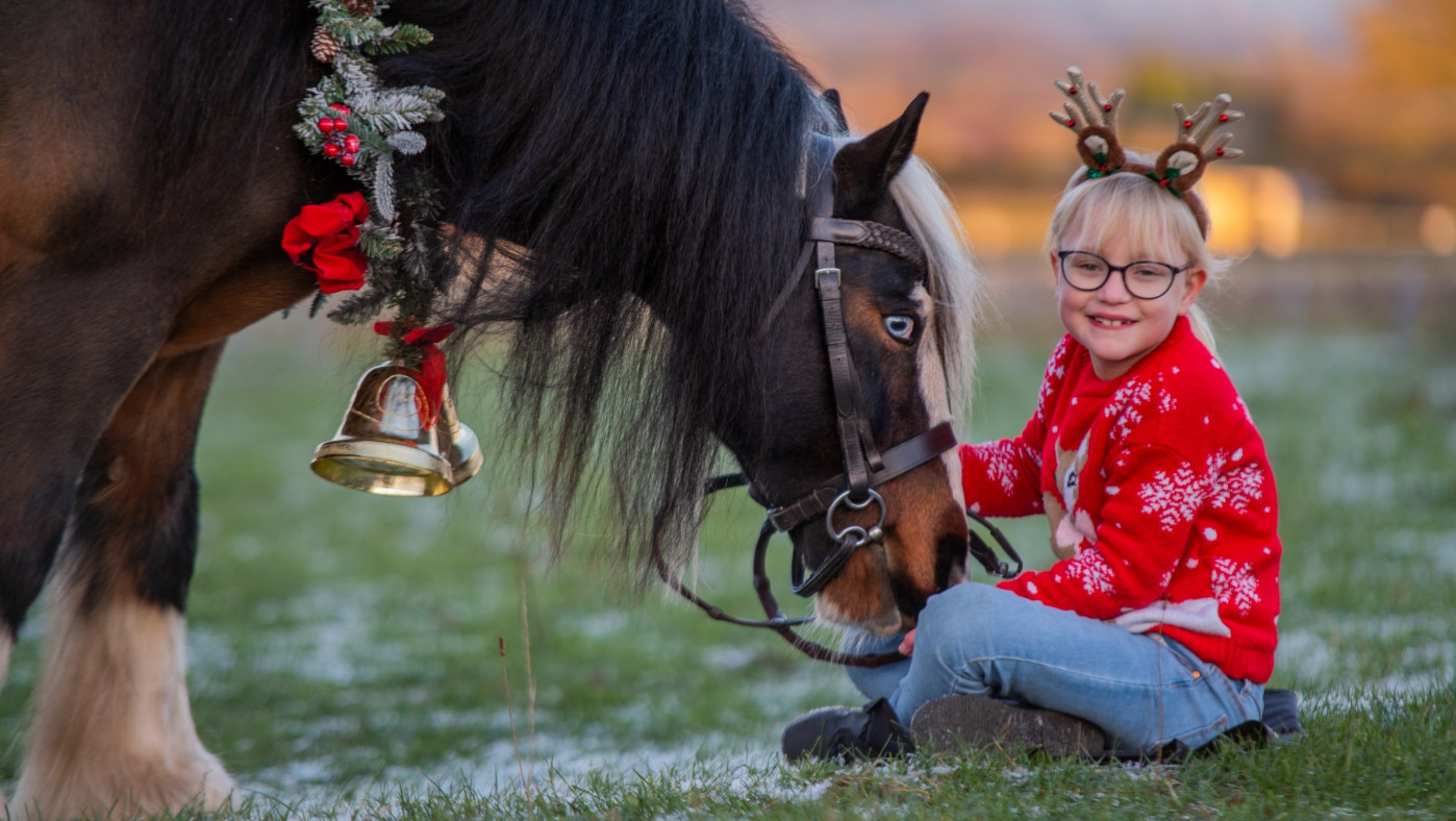 Younger lady given simply 50% probability of existence at delivery and fostered rescue pony topped lead rein champions