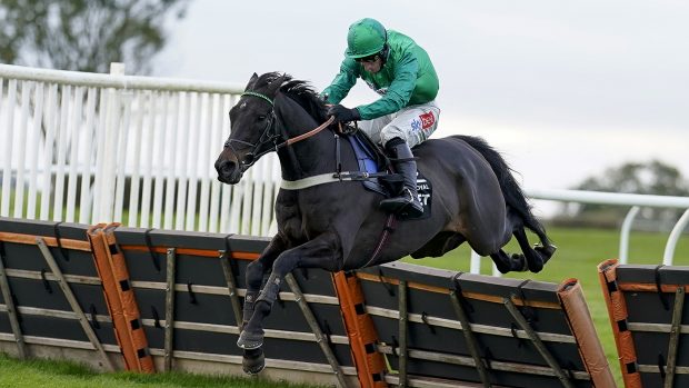 WINCANTON, ENGLAND - NOVEMBER 06: Daryl Jacob riding Sceau Royal clear the last to win The Unibet Elite Hurdle at Wincanton Racecourse on November 06, 2021 in Wincanton, England. (Photo by Alan Crowhurst/Getty Images)