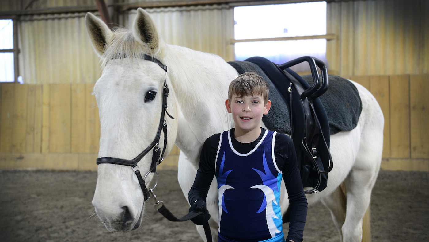 ‘Now not only for women’: younger equestrian hopes to encourage extra boys into the game