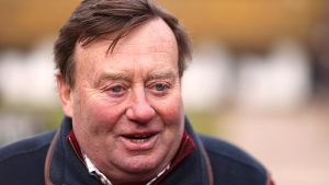 LAMBOURN, ENGLAND - FEBRUARY 13: Horse racing trainer Nicky Henderson at Seven Barrows Stables on February 13, 2023 in Lambourn, England. (Photo by Richard Heathcote/Getty Images)