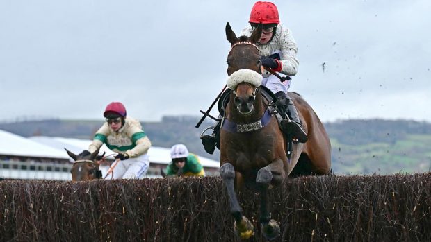 David Bass riding Chianti Classico en-route to winning n the way to winning the Ultima Handicap Chase at the 2024 Cheltenham Festival