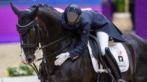 Lottie Fry and Everdale in the dressage World Cup Finals