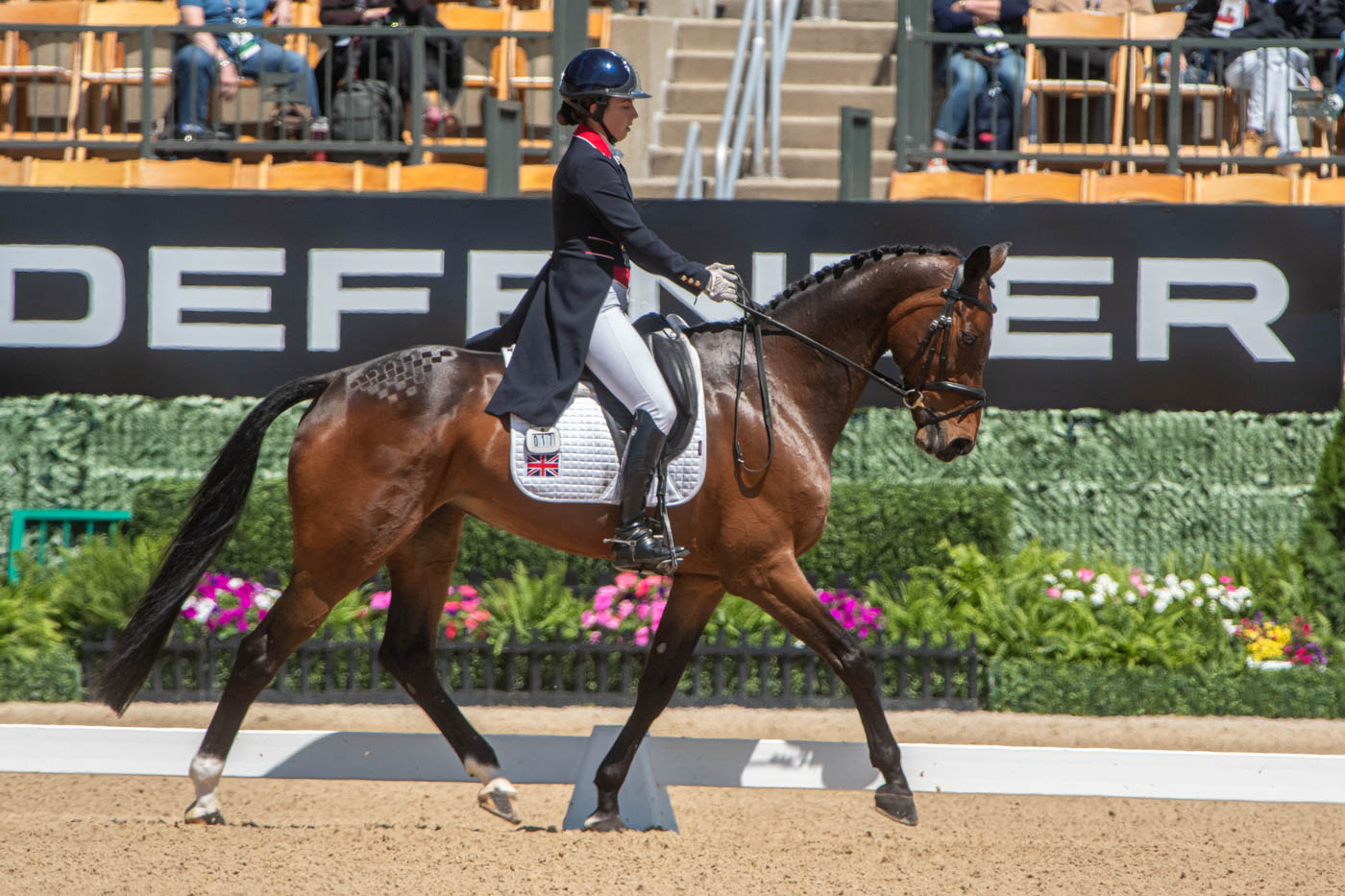 Kentucky 3-Day Match dressage – Kirsty Chabert units up GB one-two