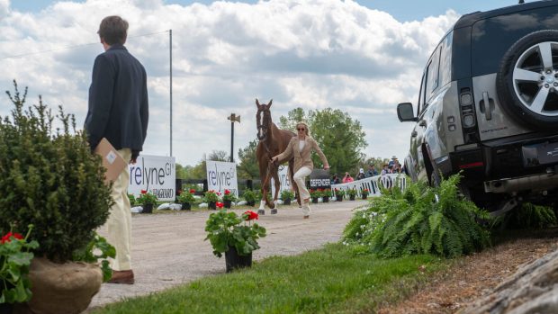 Kentucky Three-Day Event first trot-up 2024: Yasmin Ingham and Banzai Du Loir