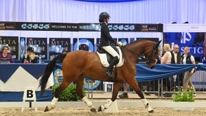 U21 rider Annabelle Wesley and Caroline’s Air KM at the Petplan Area Festival Championships 2024