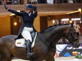 Justina Vanagaite and Nadab at the dressage World Cup Finals