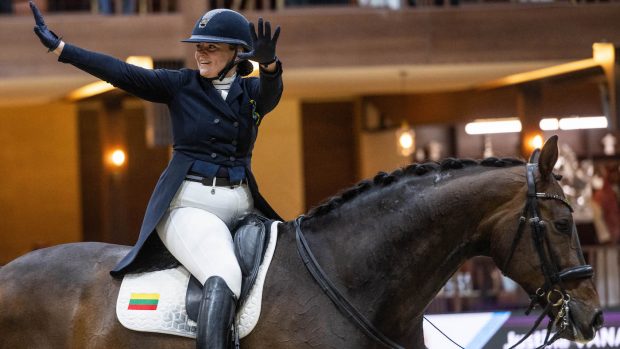 Justina Vanagaite and Nadab at the dressage World Cup Finals