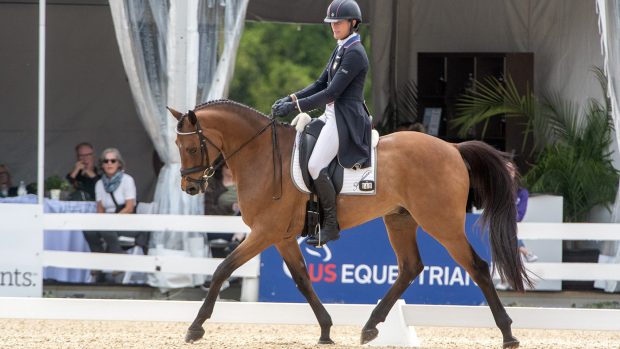 Kentucky Three-Day Event dressage: Lauren Nicholson and Vermiculus