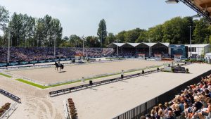 Rotterdam, pictured during the 2019 European Championships, is among the shows to have withdrawn from the 2024 FEI Nations Cup dressage series.