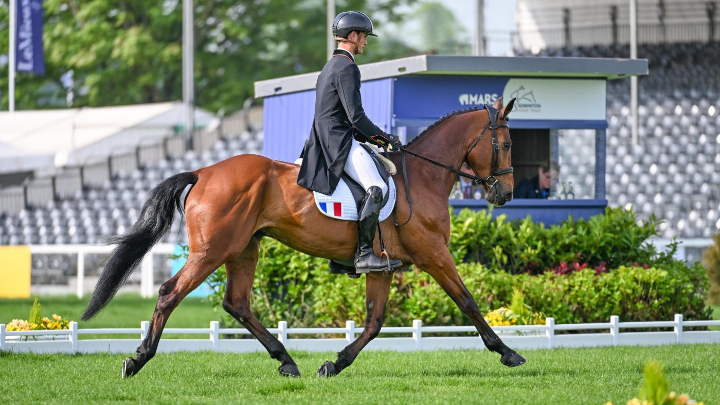 ‘He has two or three hearts’: meet the Badminton rider who works in a stationery shop and his home-bred horse