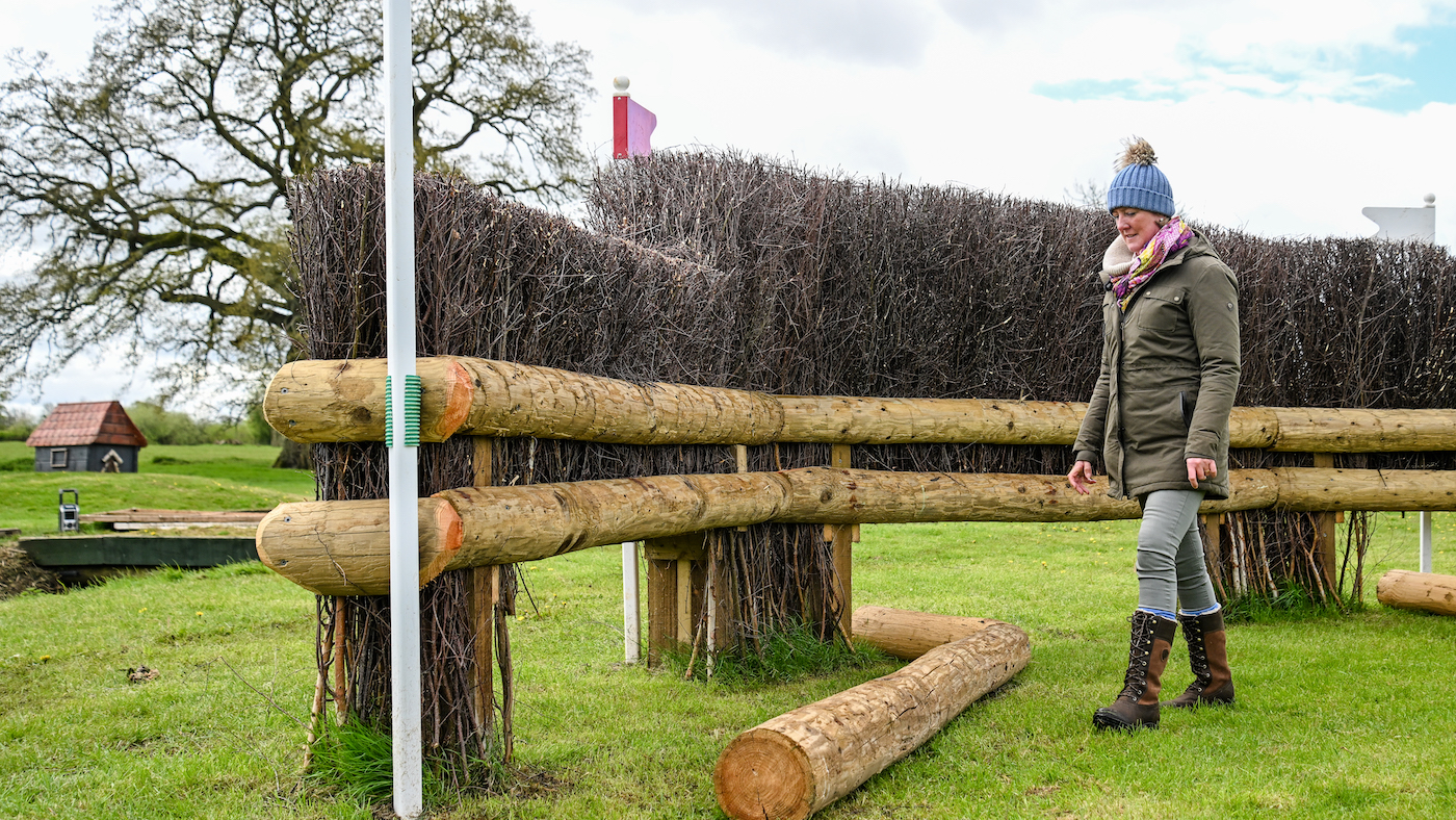Nicola Wilson analyses fences on Badminton Horse Trials cross-country