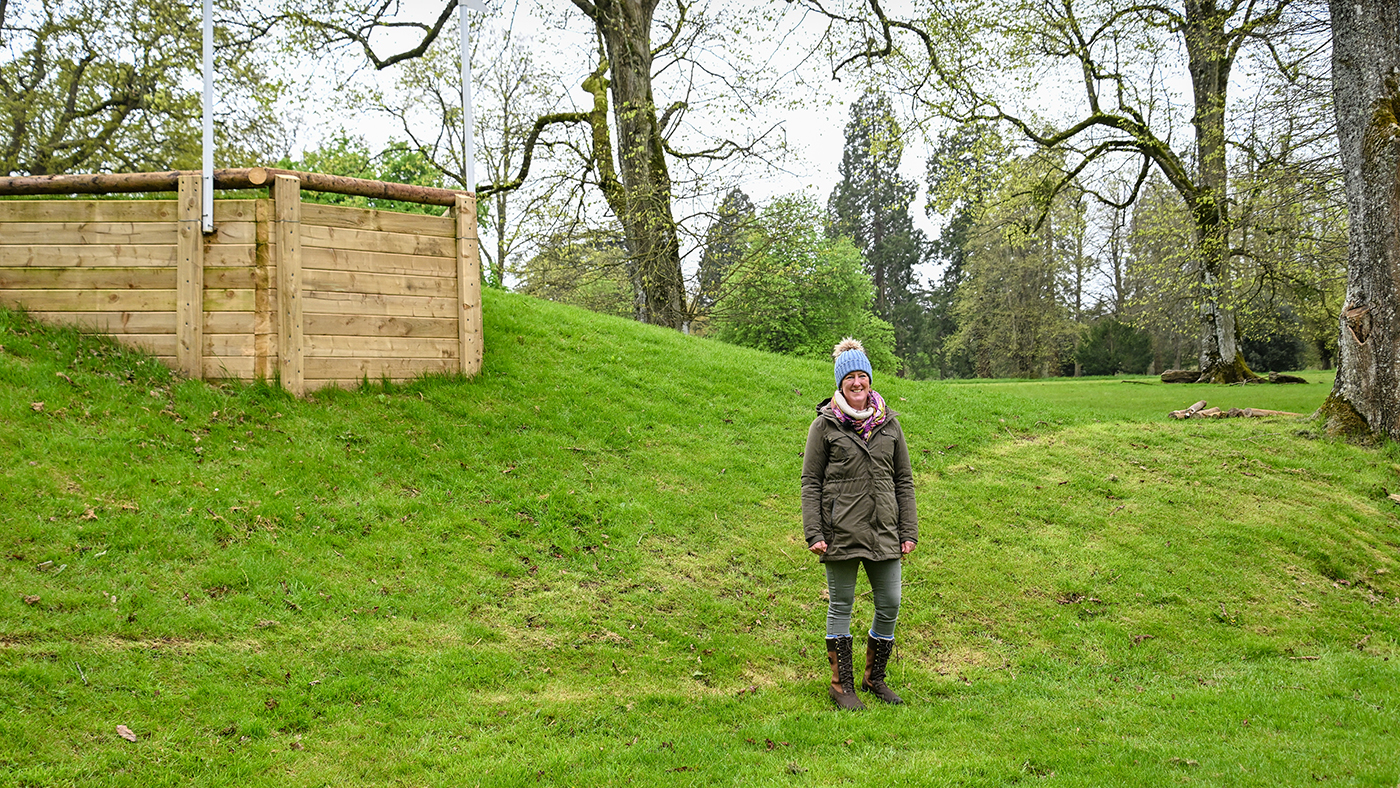 Badminton Horse Trials cross-country course 2024 fence 26abcd