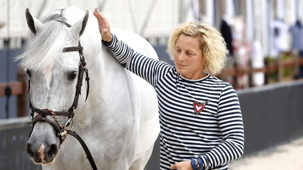 Tributes have been paid to showjumping groom Jenny Ducoffre, pictured, who has died aged 44.