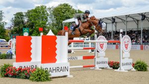 Joe Stockdale and Ebanking at Royal Windsor Horse Show 2024