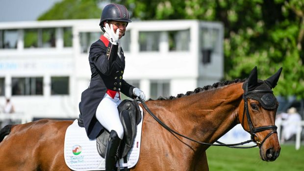 Ros Canter, pictured after dressage, reflects after Badminton retirement