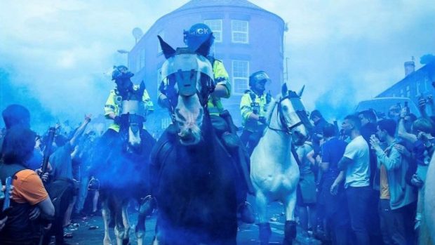 Parker on duty, picture by Greater Manchester Police