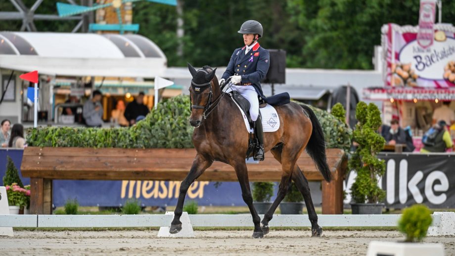 British rider Tom McEwen pictured with JL Dublin at Luhmühlen Horse Trials CCI4*-S 2024.